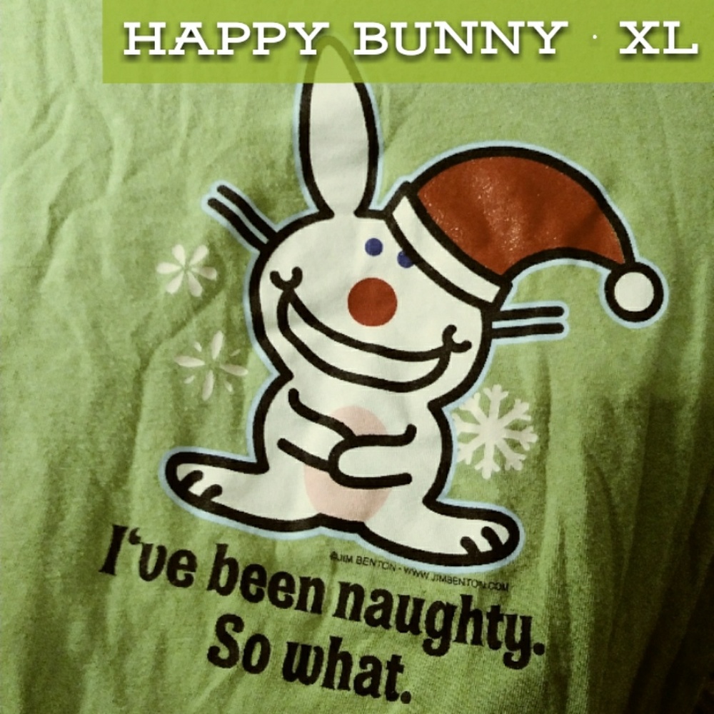 °• 3 For $10 Christmas Happy Bunny Tee •°